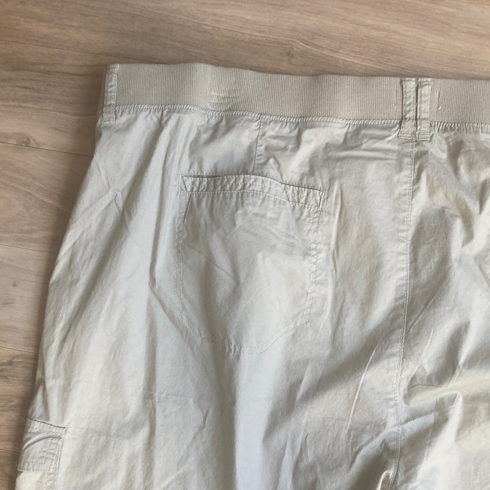 Dash tan Taylor Capri comfort waist cargo pocket comfee flex elastic waist 3X - Picture 10 of 17
